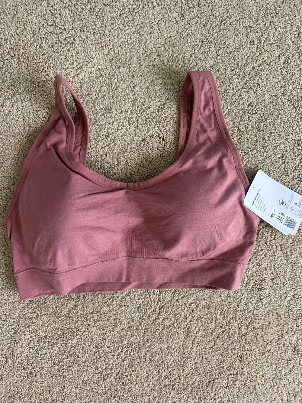 Jockey Wireless Bralette in Mauve